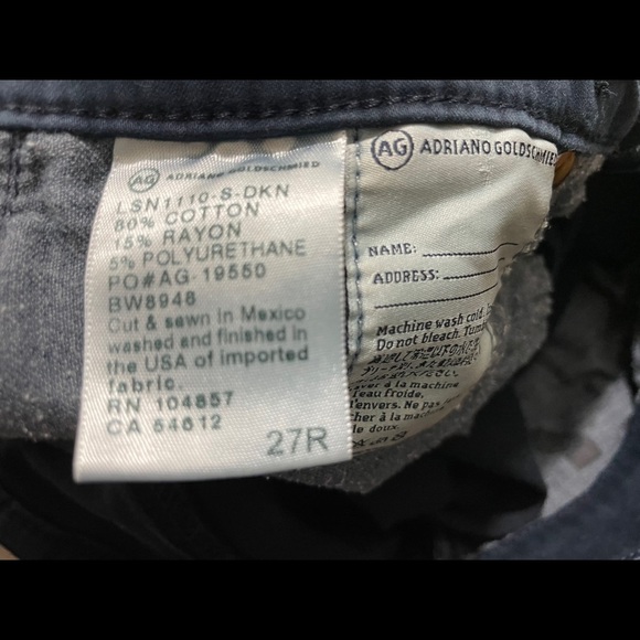 Adriano Goldschmied the stilt cigarette leg jean size 27 dark blue wash - Picture 10 of 12